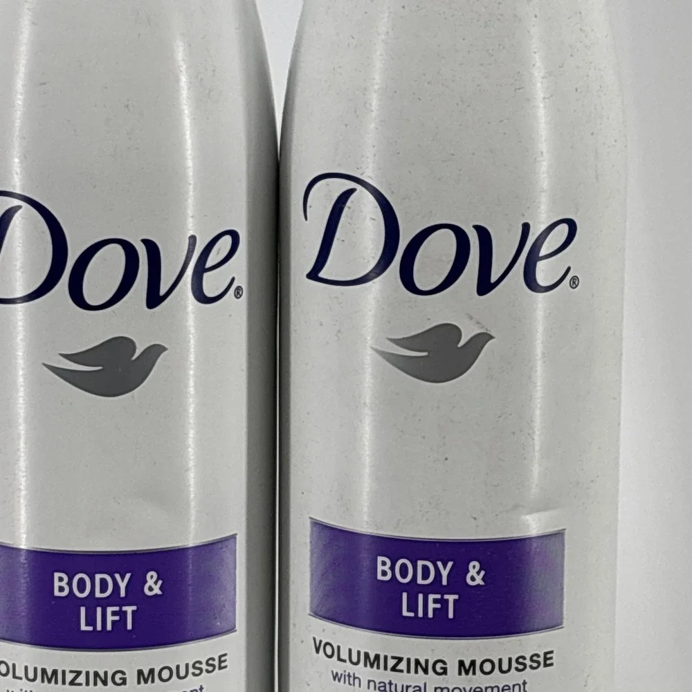 2 Dove Body & Lift Volumizing Mousse 7 oz Hair Styling Foam For Fine Limp Hair